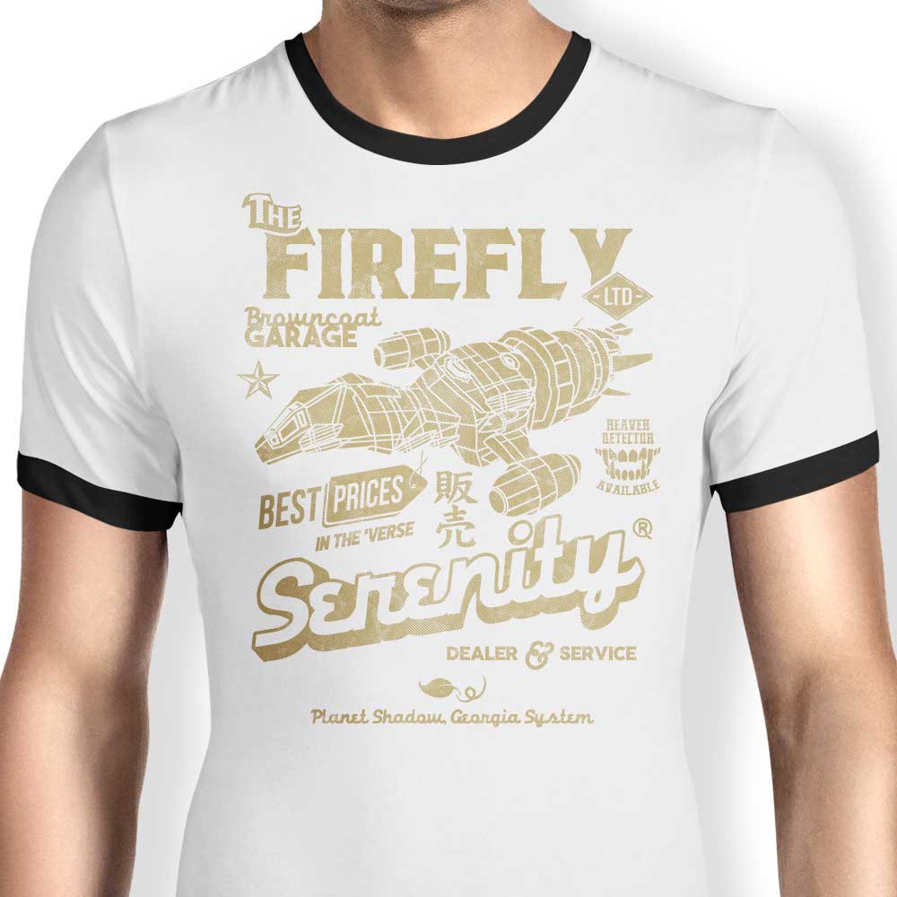 Arinesart's Firefly Garage Stylish Ringer T-Shirt