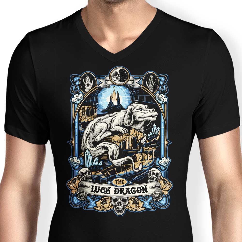 The Fortunate Dragon Men's V-Neck T-Shirt