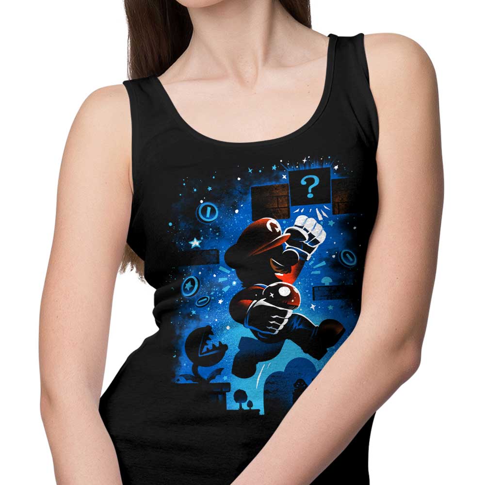 The Red-colored Plumber-themed Tank Top for Casual Wear