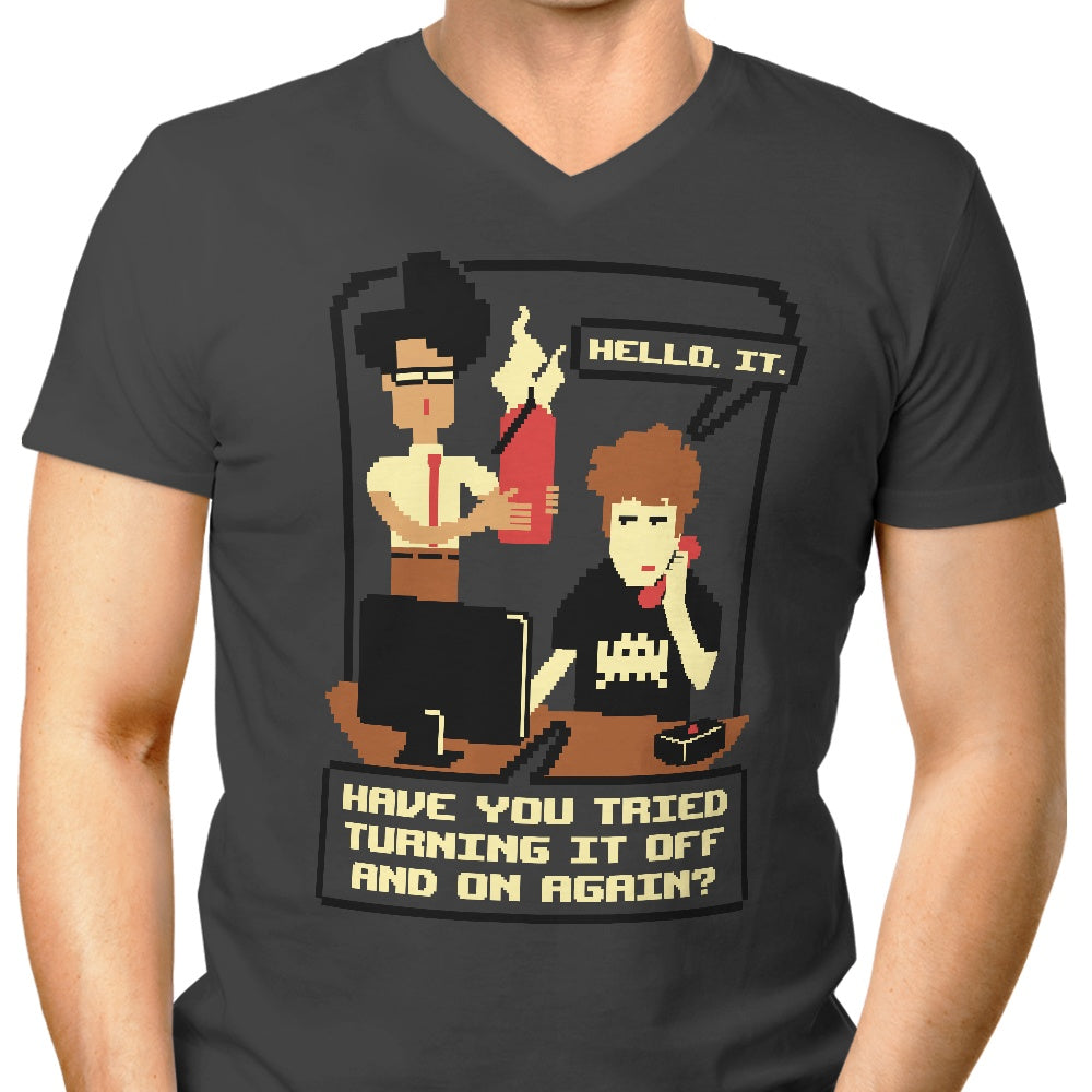 Men's Stylish V-Neck - On and Off Again Design