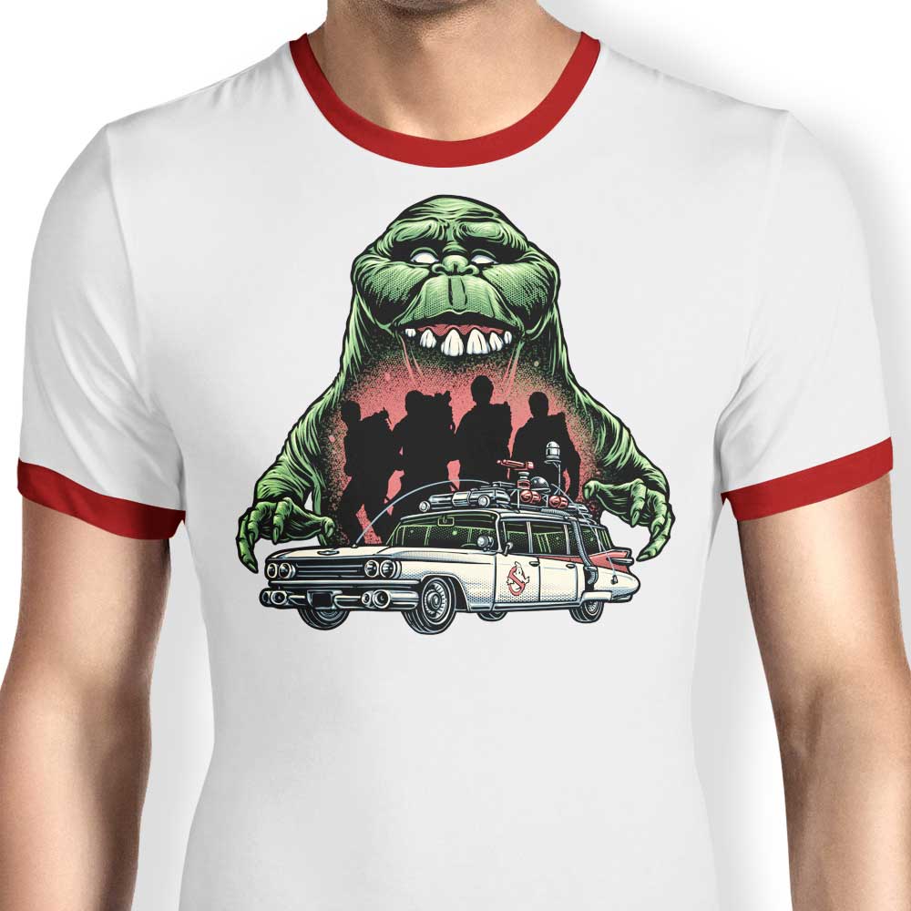 Cool Green Slime Time Ringer Style T-Shirt