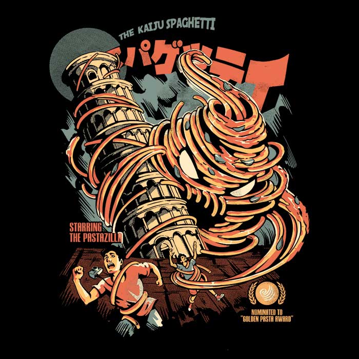 The Kaiju Spaghetti Men's Classic Ringer Style T-Shirt