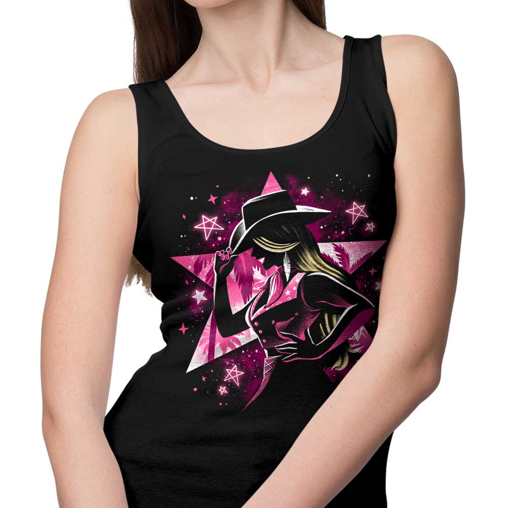 Comfortable Alemaglia Malibu Cowgirl Unisex and Women's Tank Tops