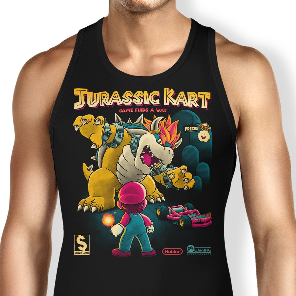 Jurassic Kart Themed Men's and Women's Tank Top