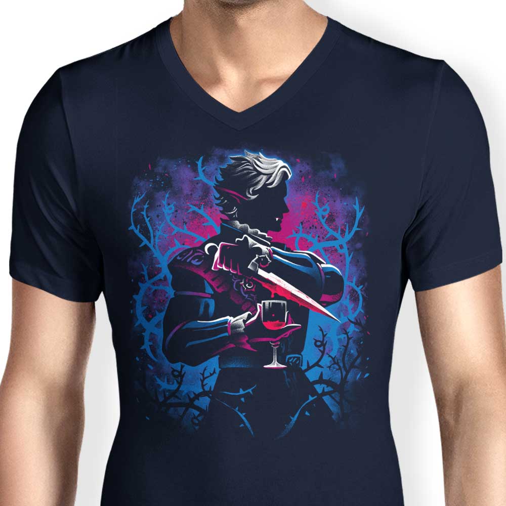 Men's V-Neck High Elf Vampire T-Shirt