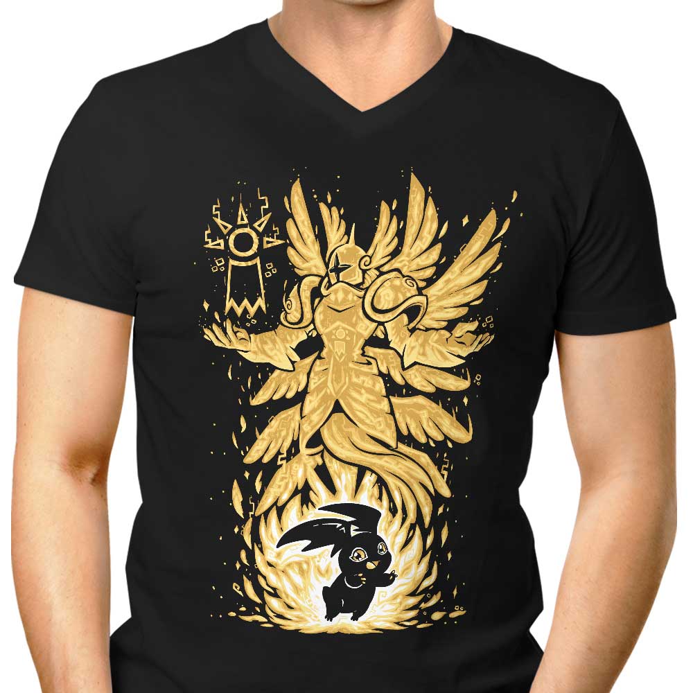 TechraNova Men's Digital Hope Within V-Neck T-Shirt