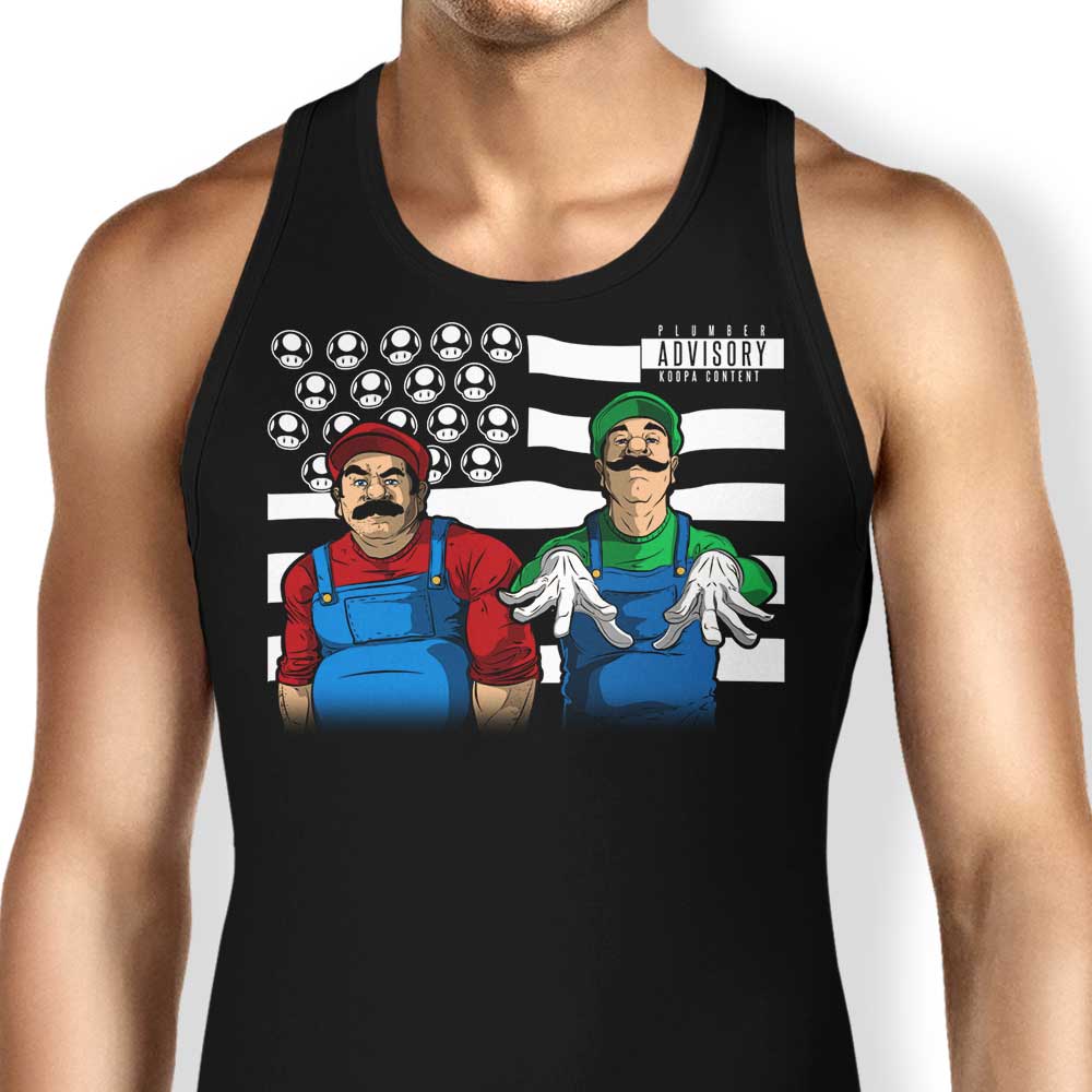 Aaron Morales Designs Bombs Over Koopas Stylish Men's and Women's Tank Tops