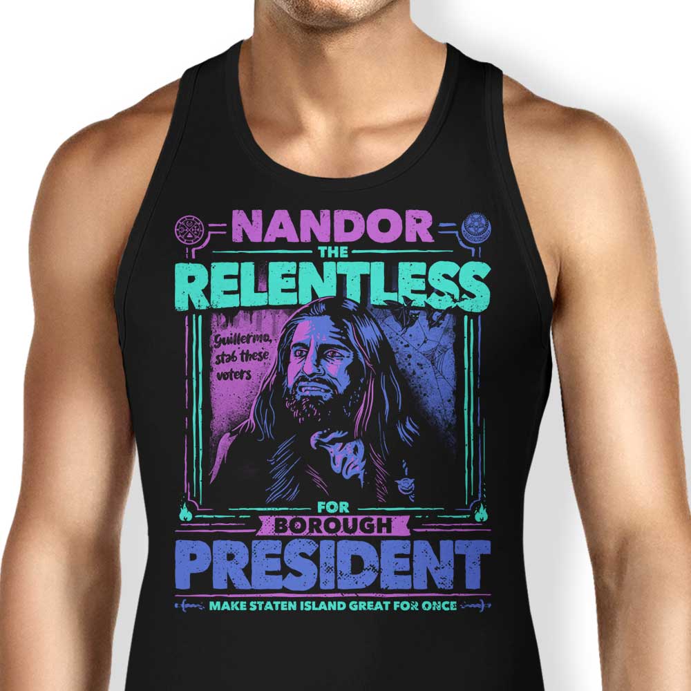 Teesgeex 'Nandor for President' Comfortable Unisex and Women's Tank Tops
