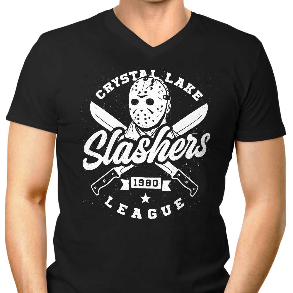 Men's Stylish V-Neck Camp Slashers T-Shirts