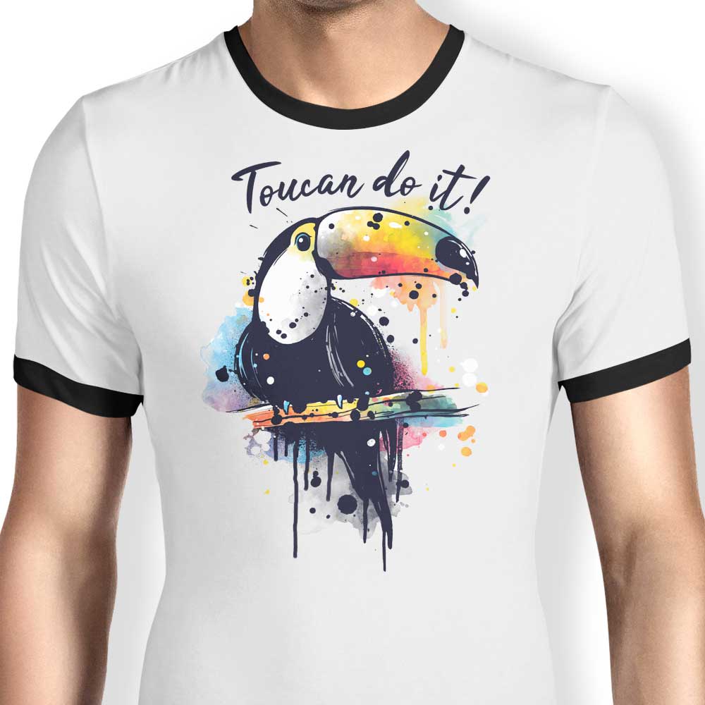 Toucan Do It Men's Classic Ringer Style Cotton T-Shirt