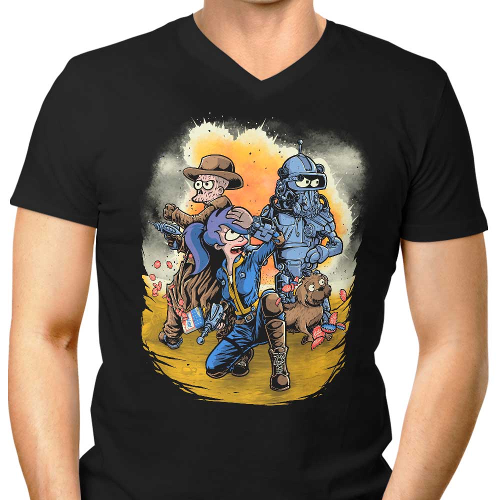 Futuristic Men's V-Neck T-Shirt from BetMac