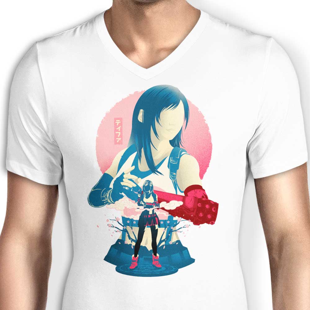 Seventh Heaven Men's V-Neck T-Shirt by Hypertwenty