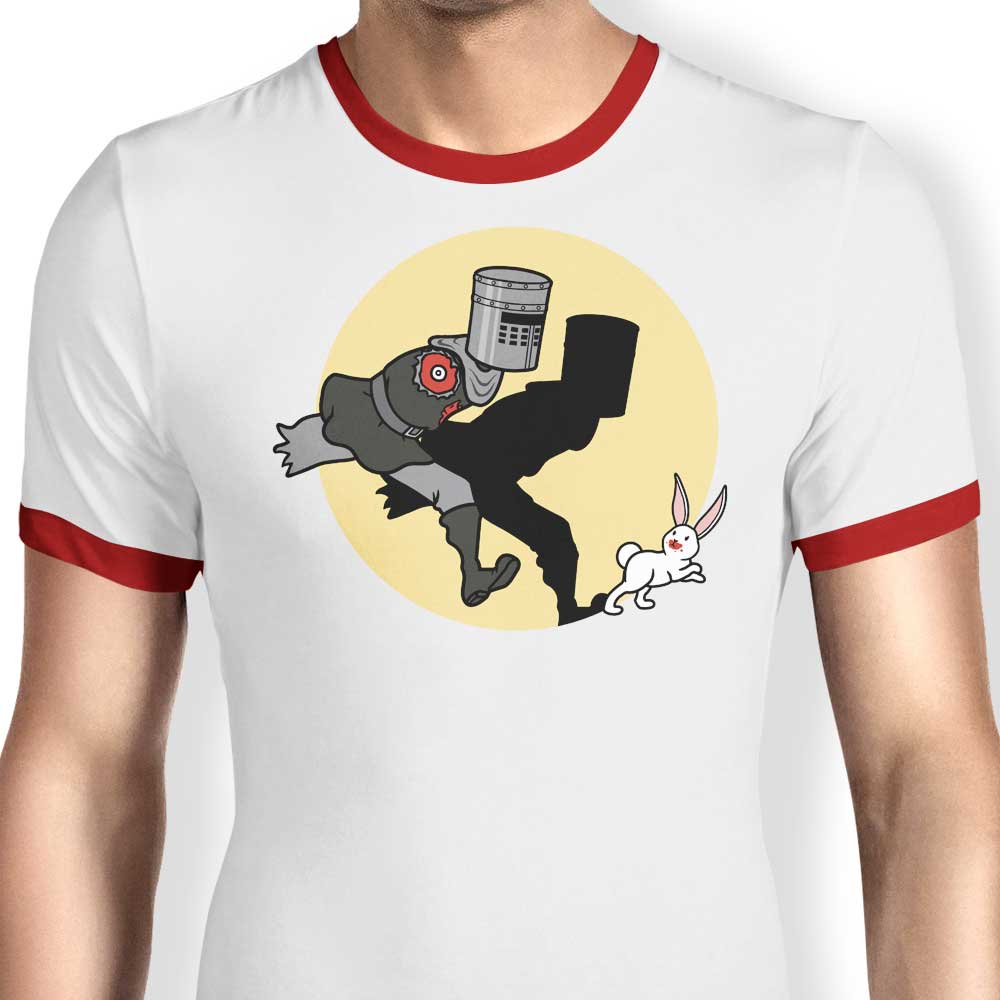 Raffiti's Black Knight Adventure Men's Ringer T - Shirt in S - 4XL Sizes