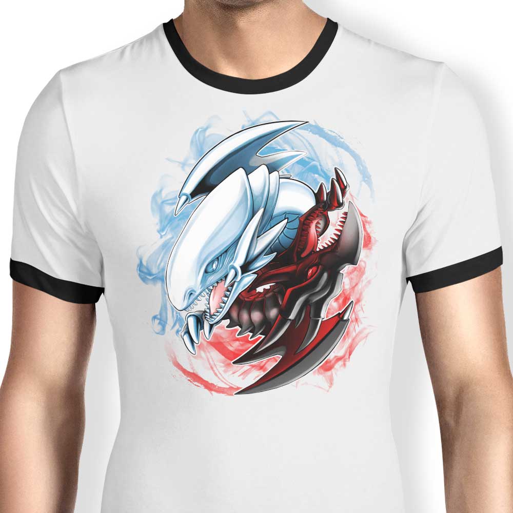 Alemaglia's Stylish Yu-Yin Yang-Oh Ringer T-Shirt