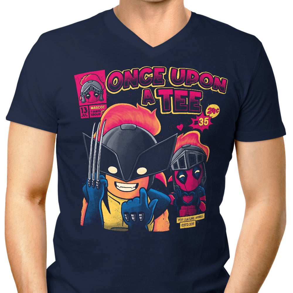 Men's Stylish V-Neck OUAT Poolie T-Shirt