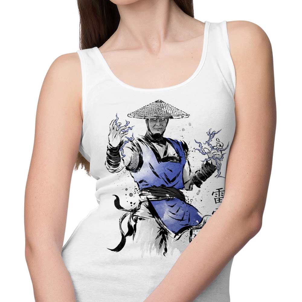 Dr. Monekers' Thunder God Sumi-e Men's and Women's Unisex Fashion Tank Tops