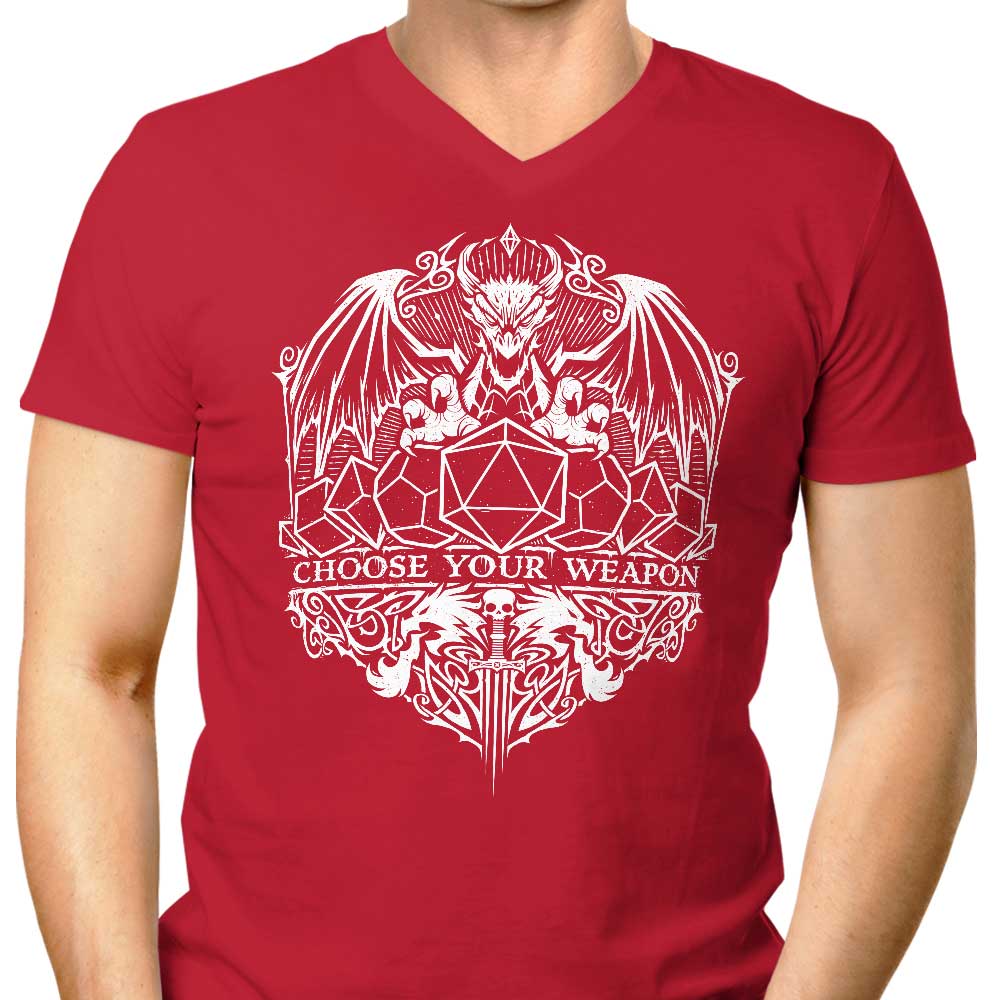 StudioM6 Men's Alternative 'Choose Your Weapon' V-Neck