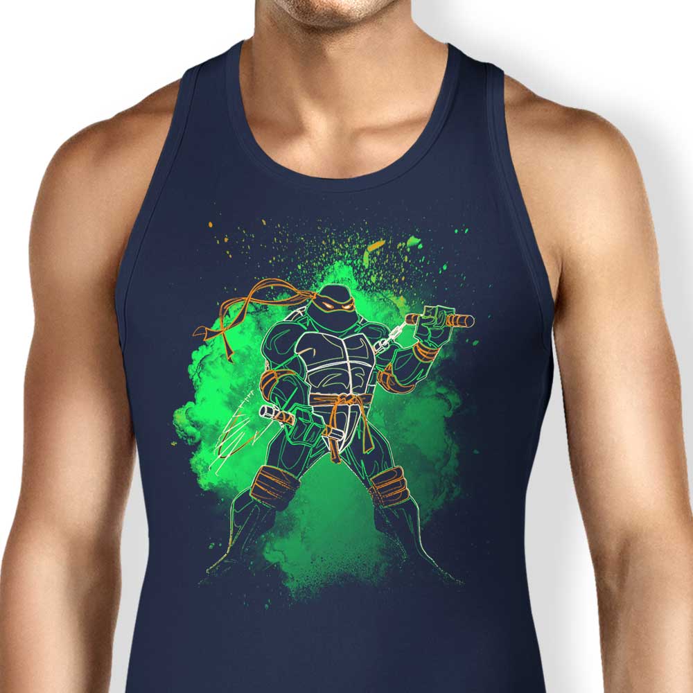 Donnie Illustrations' Nunchaku Soul - Men's Tank Top for Martial Arts Enthusiasts