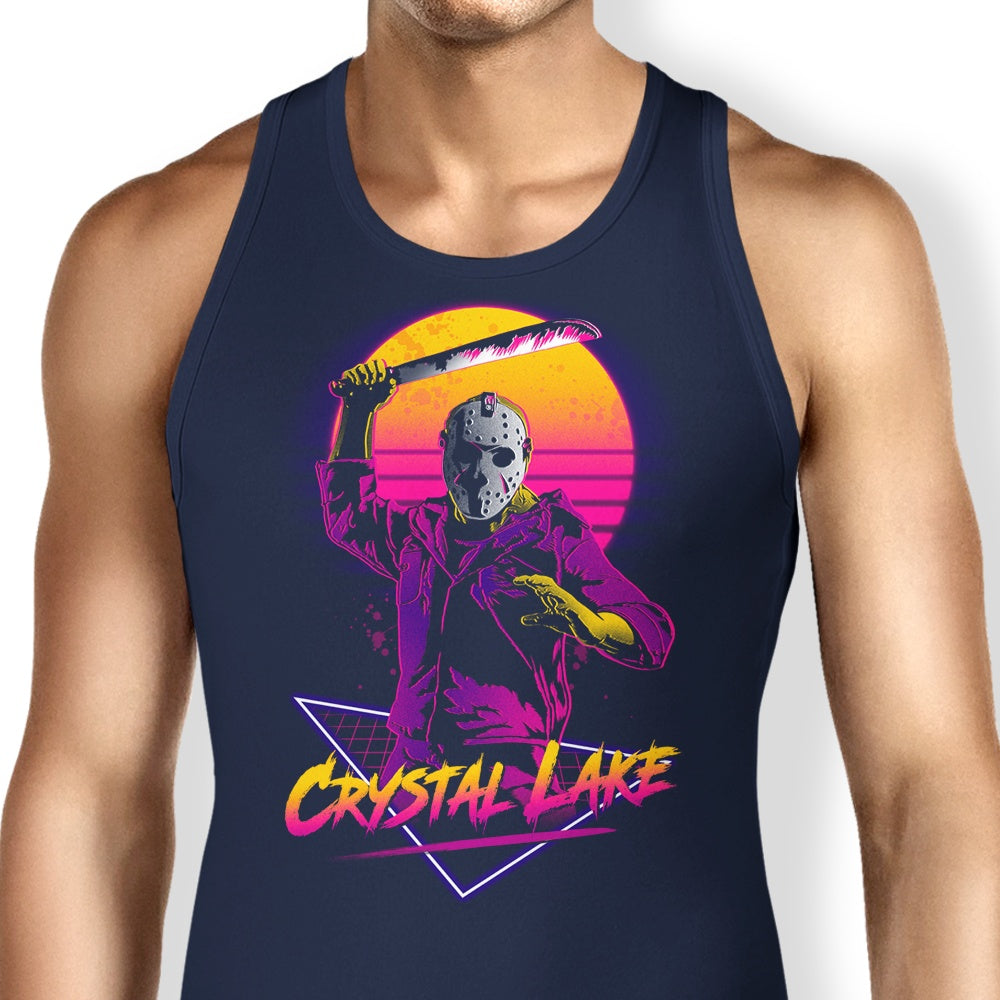 Vintage-Style Machete Design Tank Top
