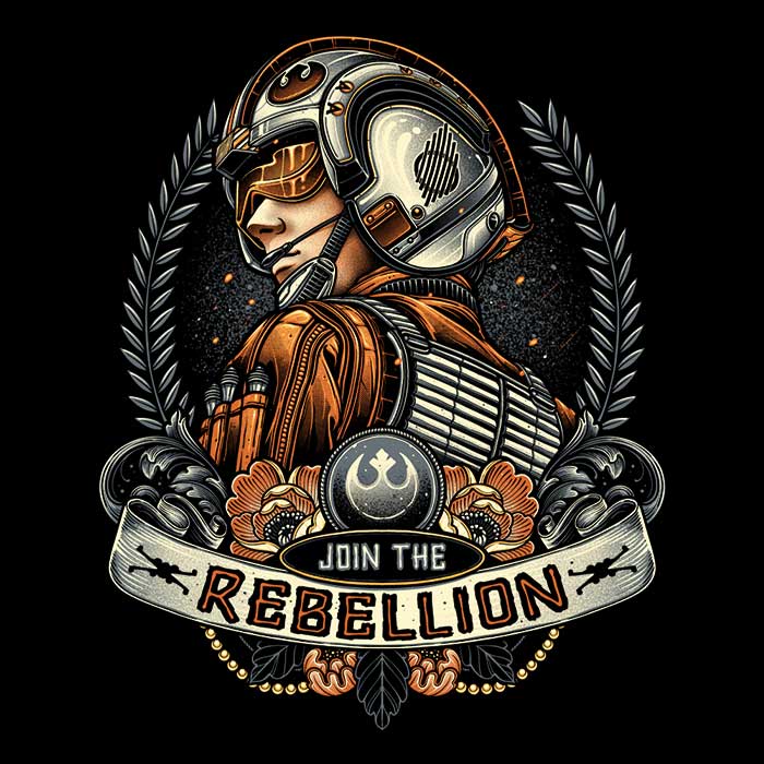 Men's 'Join the Rebellion' Apparel - Various Sizes Available