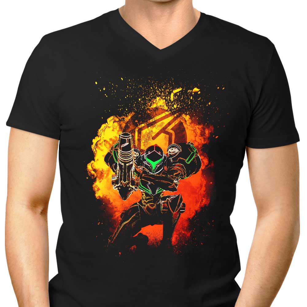 Men's Stylish V-Neck with the Soul of Samus Design