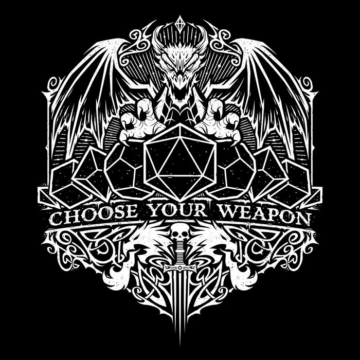 StudioM6 Men's Alternative 'Choose Your Weapon' V-Neck