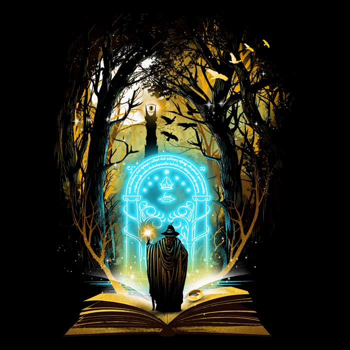 Fantasy Book Inspired Men's V-Neck T-Shirt