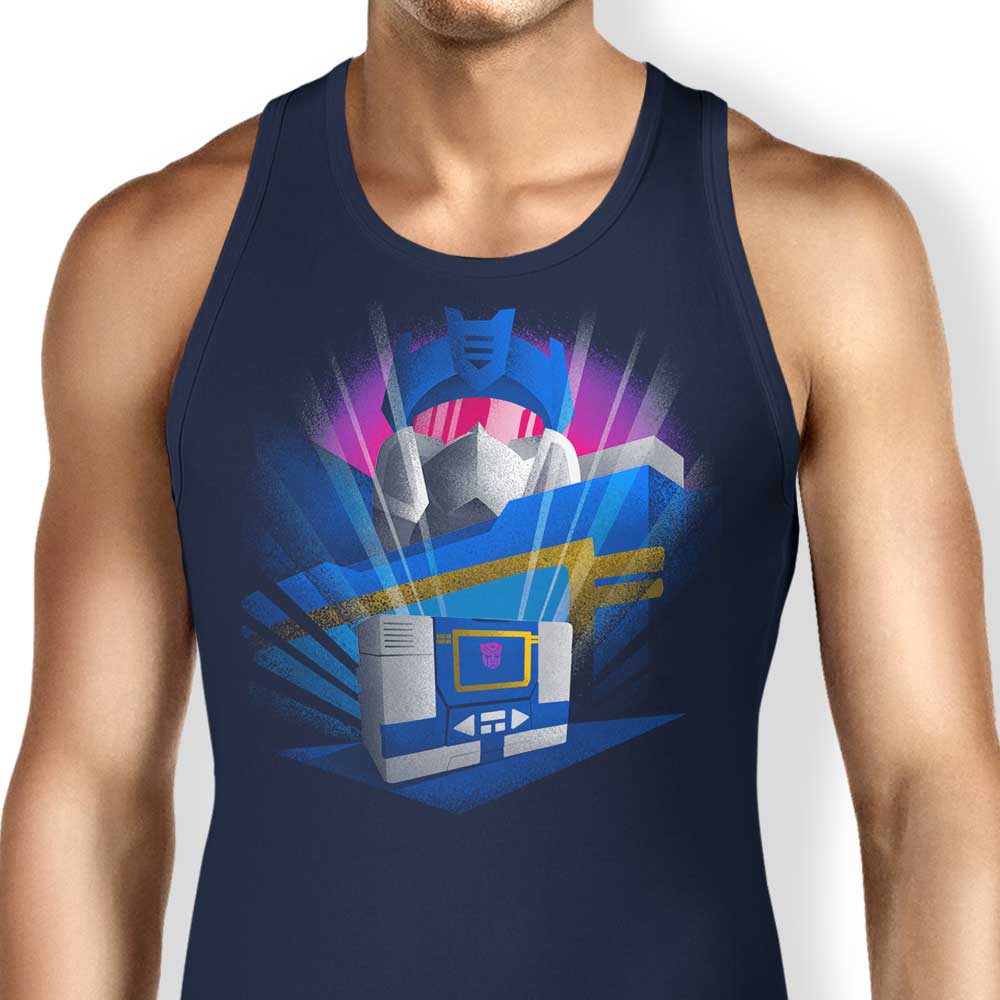 Stylish Cassette Tape Design Tank Top for Fashion Enthusiasts