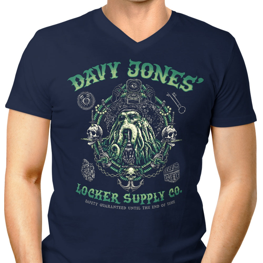 Glitchygorilla Men's Stylish V-Neck Locker Supply