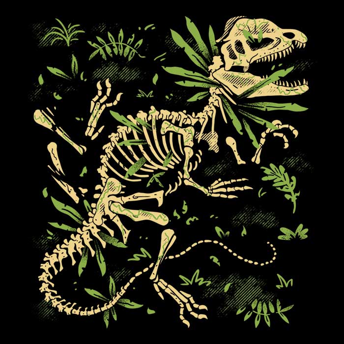 Men's Clothing Featuring Dilophosaurus Fossil Designs by Fitas Artwork