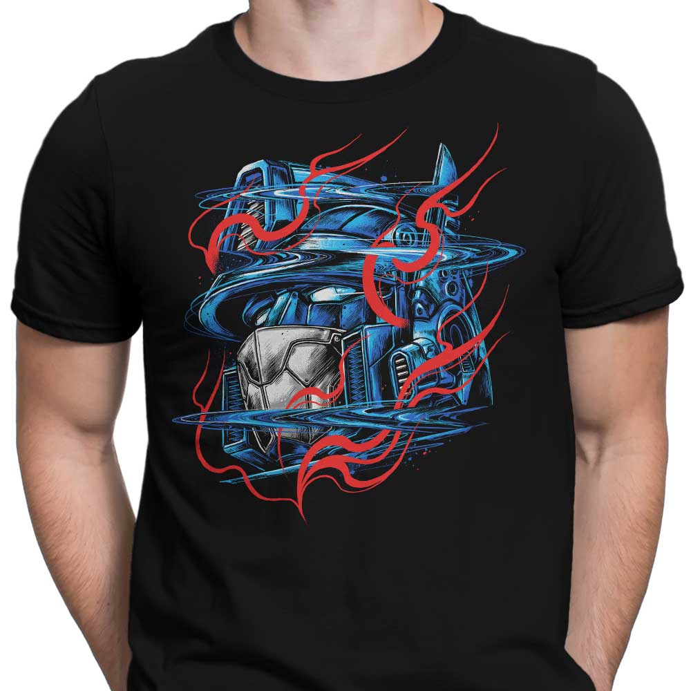 Glitch Flames Men's Fashion Apparel - T-Shirts and Premium T-Shirts