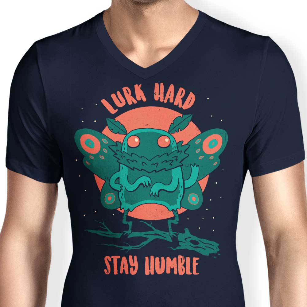 DinoMike's Men's Stylish V-Neck - Lurk Hard
