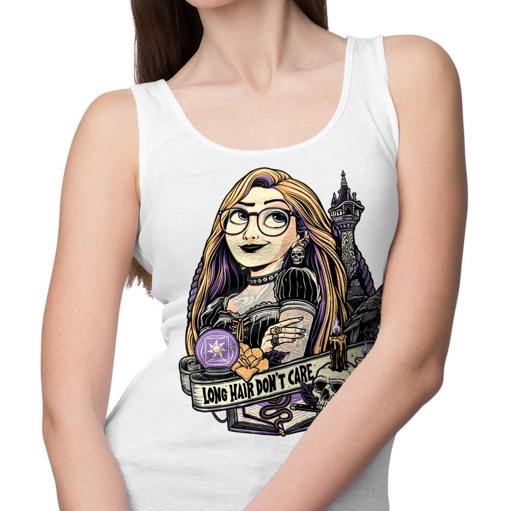 Momma Gorilla's 'Long Hair, Don't Care' Comfortable Unisex and Women's Tank Tops