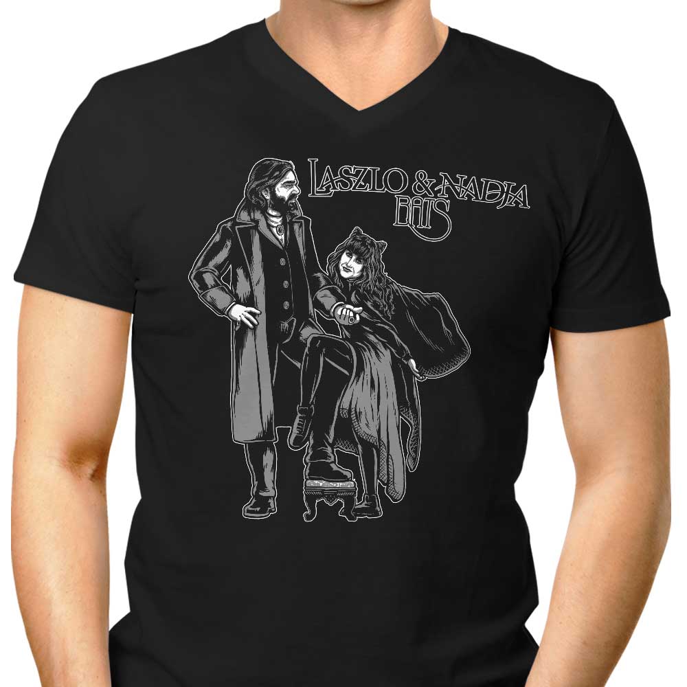 Men's Stylish V-Neck T-Shirt Inspired by Laszlo and Nadja