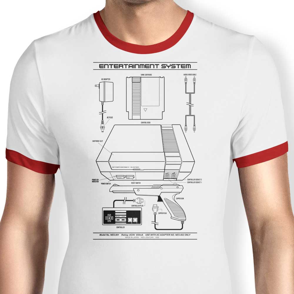 Alternative Entertainment System - Ringer Style T-Shirt for Fashion Lovers