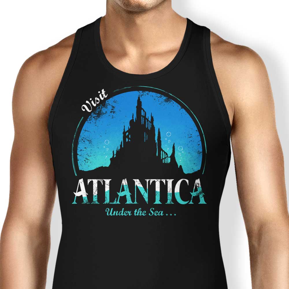 Soulkr's Comfortable 'Visit Atlantica' Men's/Unisex and Women's Tank Tops