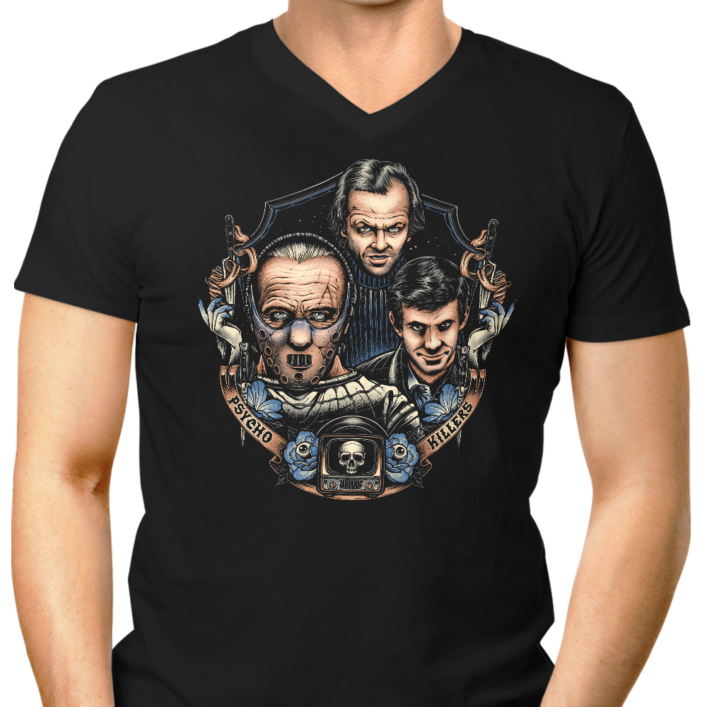 Unique Men's Psycho Killers V-Neck T-Shirt