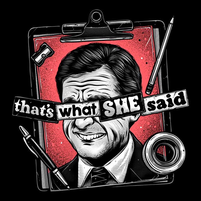Cool 'That's What She Said' Ringer Style T - Shirt
