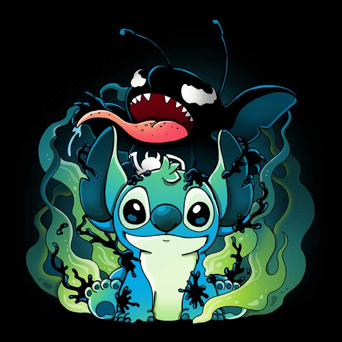 Men's Experimental Symbiote V-Neck T-Shirt