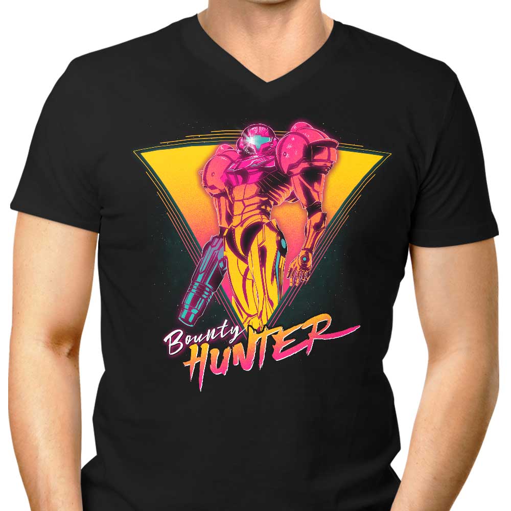 Ddjvigo Men's Stylish V-Neck Space Bounty Hunter T-Shirt