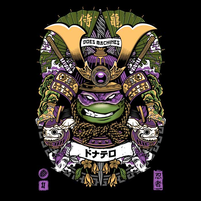 Men's Samurai Machinist Style V-Neck T-Shirt