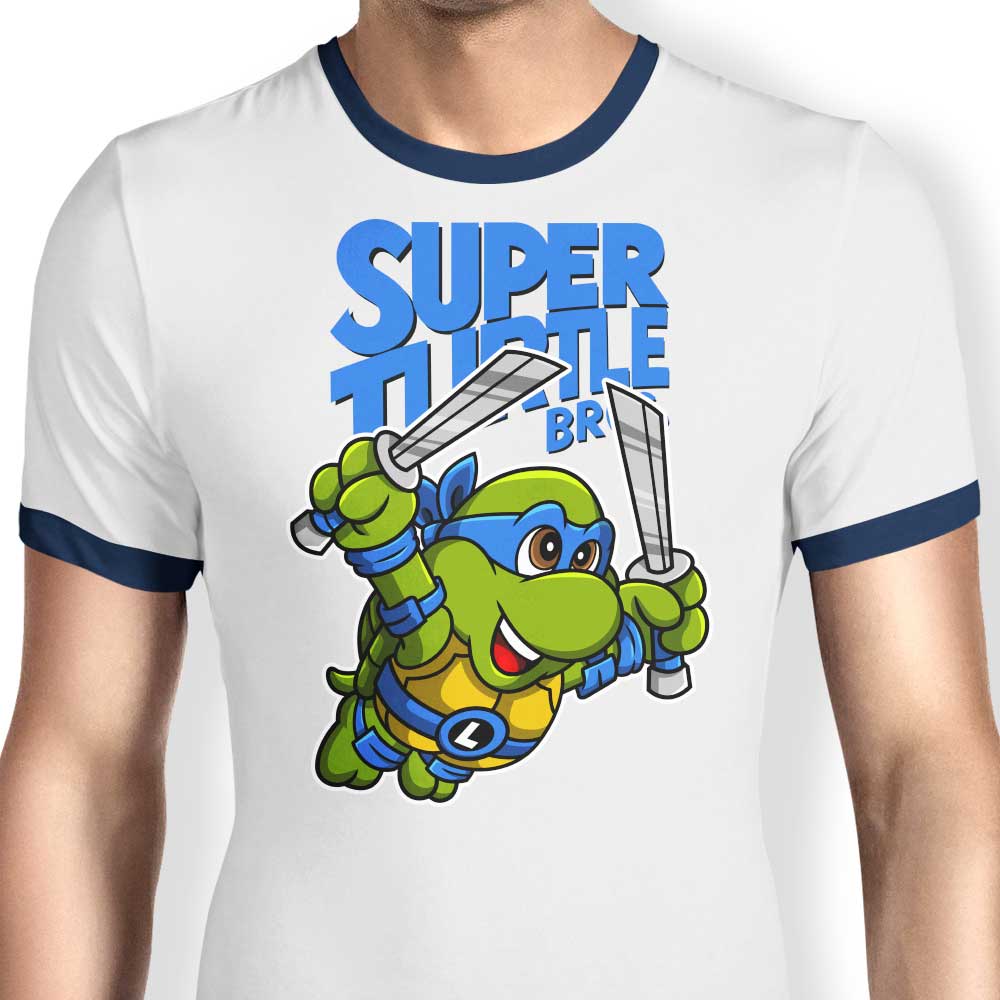Men's Super Leo Bros Ringer Style Cotton T-Shirt