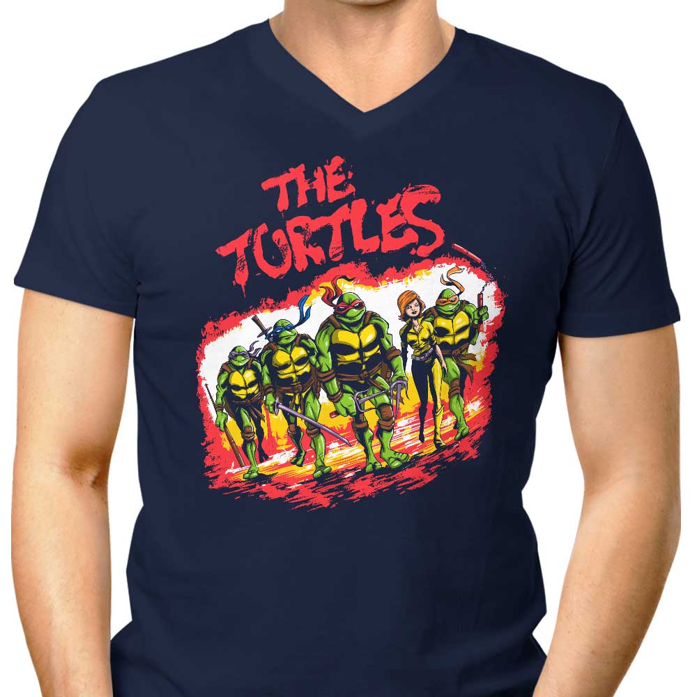 Men's Stylish V-Neck T-Shirt by The Turtles
