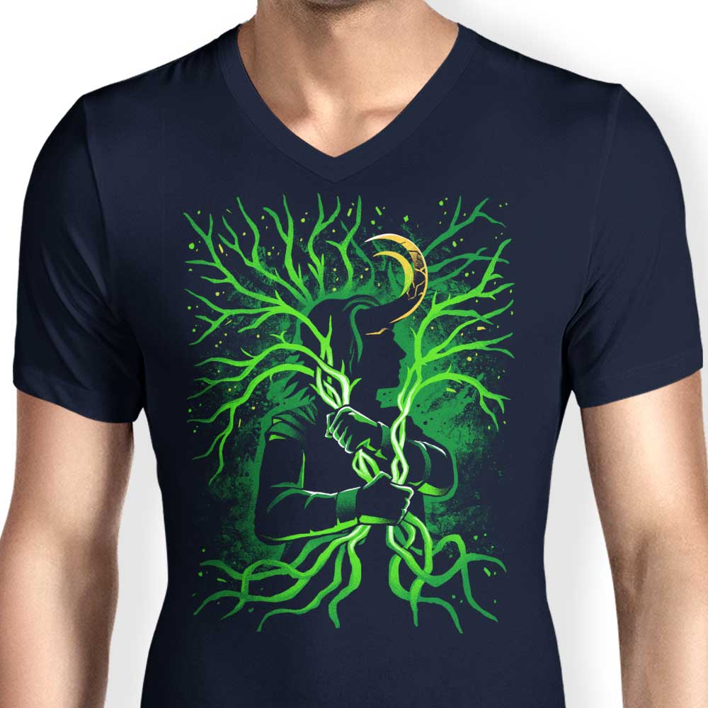 Alemaglia's Men's Stylish V-Neck - God of Stories