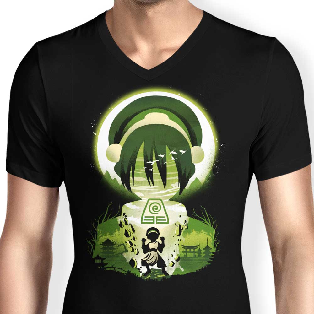 Earthscape Men's Fashionable V-Neck Top