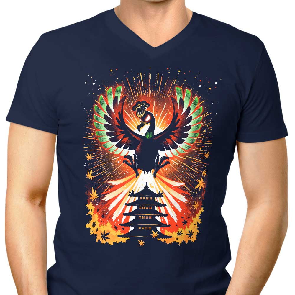 Men's Stylish V-Neck - The Sky's Guardian