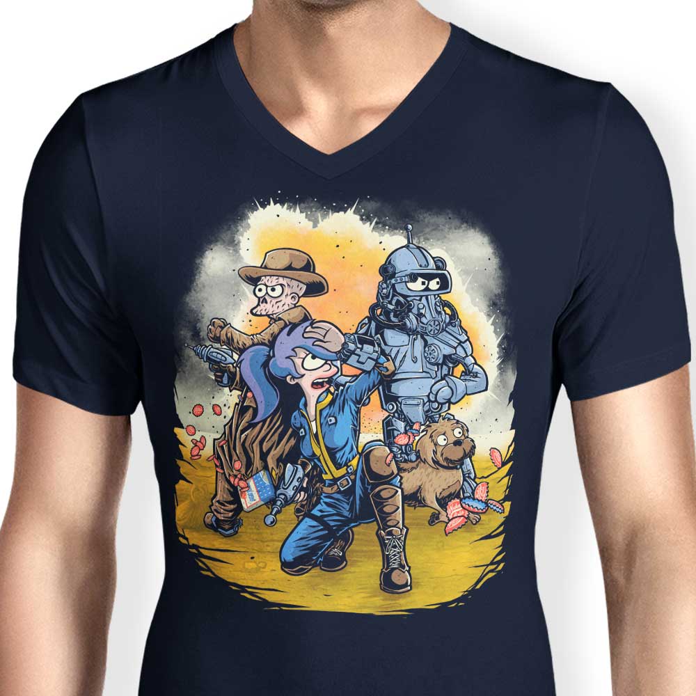 Futuristic Men's V-Neck T-Shirt from BetMac