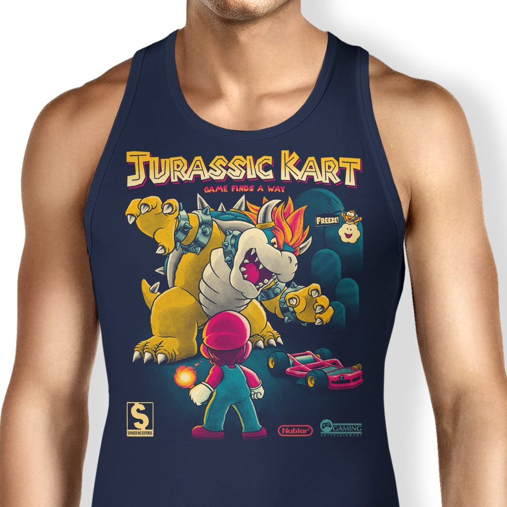 Jurassic Kart Themed Men's and Women's Tank Top