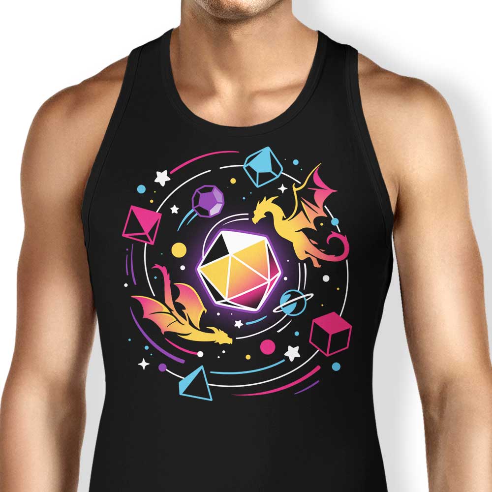 Solar System - Inspired Dragon Dice Tank Top by Snouleaf