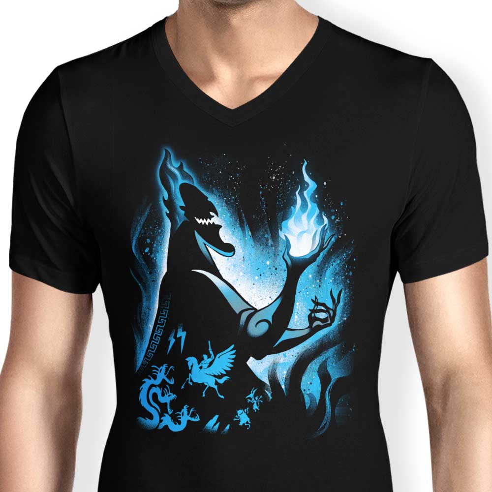 Alemaglia Men's V-Neck - The Ruler of the Underworld